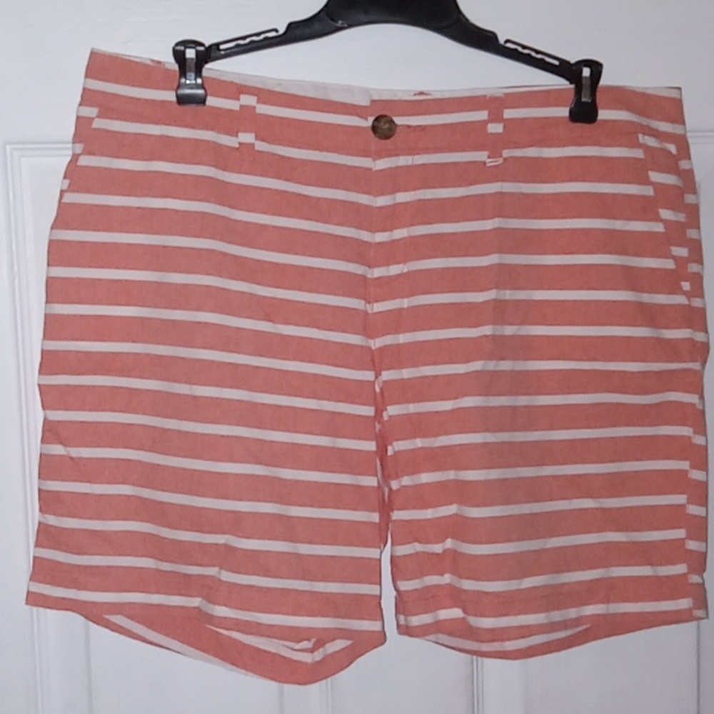 Stripped Pink Salmon Shorts